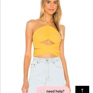 Superdown Harlie halter top in XXS- never worn